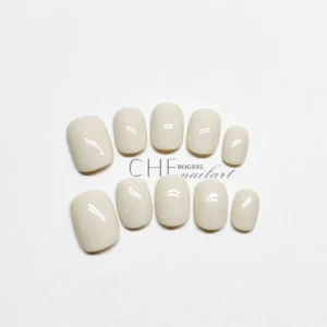 BTArtbox White Press On Nails